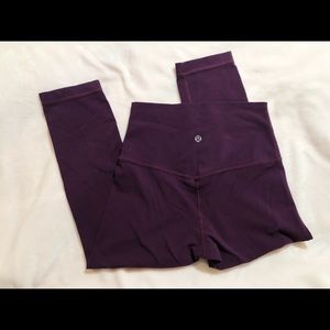 Lululemon Align Crop 21 Purple Leggings